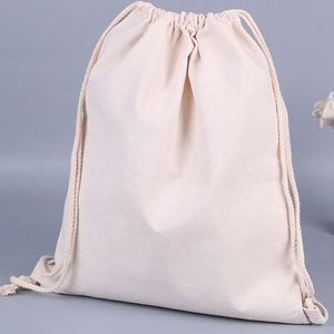 Mochila con Cordón de Lona de Algodón Personalizada con Logotipo Escolar, Creativa, para Viajes, con Múltiples Bolsillos - Product Image 3
