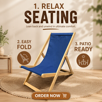 Chaise longue pliante d'extérieur en teck, chaise de plage inclinable réglable et portable en bois pour patio