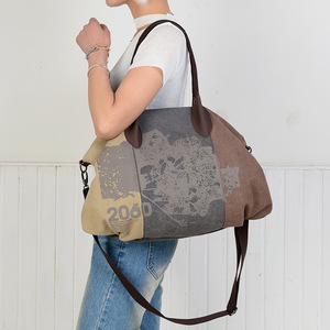 New Ladies <b>Bag</b> Canvas <b>Shoulder</b> <b>Bag</b> Messenger <b>Bag</b> Fashion <b>Large</b> Capacity Retro Leisure Travel Handbag - Product Image 2