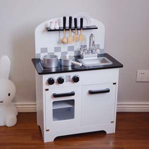 บ้านของเล่นเด็กเล่น,เตาไม้ของเล่นสำหรับเด็กบ้านของเล่นเด็กผู้หญิง - Product Image 2