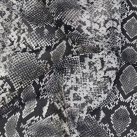 Tissu en Chiffon Imprimé Peau de Serpent, Tissu Georgette à Motif Serpent Vintage, Matière Légère et Respirante pour Robe, Écharpe, Chemise
