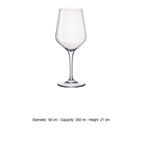 Petit carafe en verre Electra 35 cl Poids 10 cl Bormioli Rocco H 21 cm Ø 5,8 cm