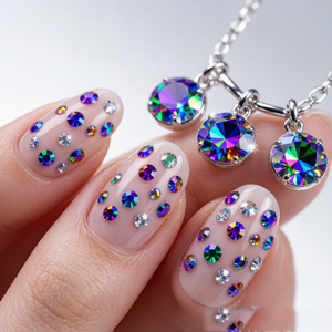 OLeeya – Strass en verre à 12 facettes, couleurs violettes scintillantes, à dos plat, non thermocollants, pour accessoires vestimentaires – Vente chaude usine - Product Image 6