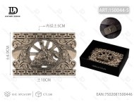 Fibbia per Cintura Grande in Lega Placcata Oro Antico, Design Quadrato 5.0cm - Product Image 1