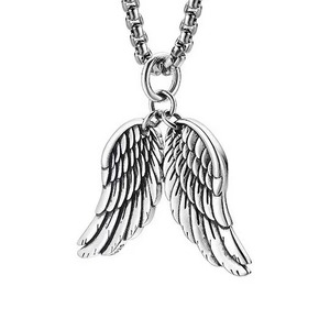 Joyería de cremación de Plata de Ley 925, collar de urna de corazón y ala de Ángel Chapado en rodio con circón, estilo de moda para regalo de cenizas - Product Image 5