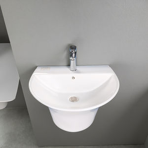 Lavabo mural suspendu de haute qualité en céramique pour salle de bain, fabriqué en Chine - Product Image 2