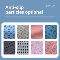Serviette de yoga et de Pilates antidérapante, absorbante, en microfibre, lavable en machine, portable, motif fleur de prunier