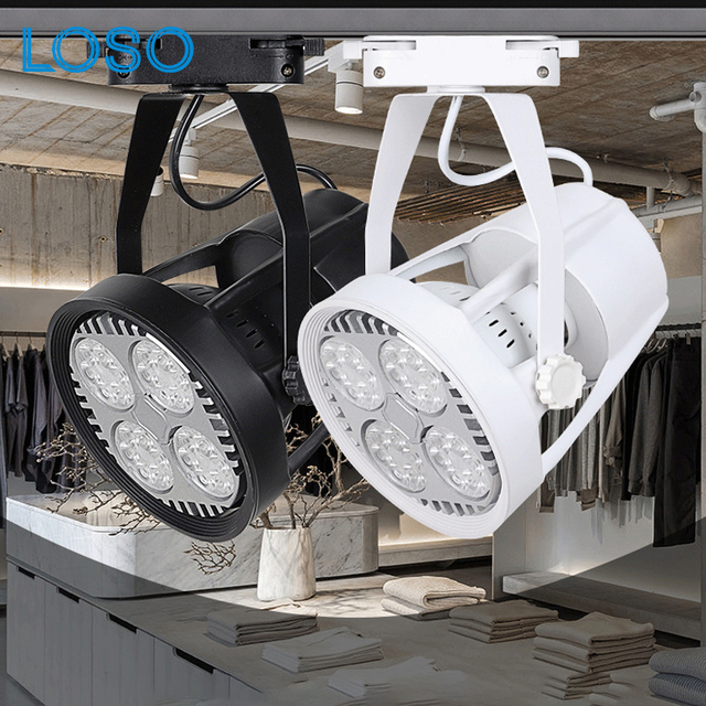 Good Quality Interior Home Office Store Shop School Surface 35W 40W LED Rail Light System Track Lamp
