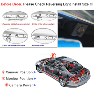 170 degrés 1080P AHD caméra de recul de véhicule spécial pour AUDI A3 S3 A4 S4 A6 A6L S6 A8 S8 RS4 RS6 Q7 <span class=keywords><strong>trajectoire</strong></span> de voiture - Product Image 2