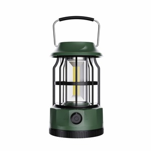 Camping <b>Lantern</b> Led <b>Solar</b> <b>Powered</b> Portable Outdoor Lighting For Tent Use With Dimming Switch Green 100x164.5mm - Product Image 1