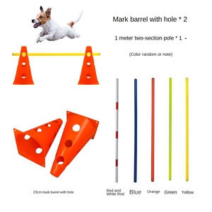 PetFit Biyobozunur Engel Atlama Konisi Kova İşaretleyici Kombinasyon Engel Köpek Çeviklik Eğitim Ekipmanı ABS Malzeme 1 Set - Product Image 4