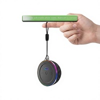 Support magnétique intelligent pour téléphone avec haut-parleur 5.3 et lumière RGB, mini haut-parleur portable, batterie 200-500mAh, utilisation en extérieur et à domicile