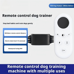 Entrenador de perros con control remoto, dispositivo antiladridos con vibración y descarga eléctrica, <span class=keywords><strong>collar</strong></span> de entrenamiento antiladridos para perros de tamaño grande, multifuncional - Product Image 3