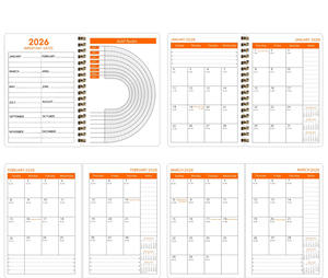 Agenda Settimanale e Giornaliera A5 2026 2025 2024, Quaderno Puntinato e a Righe di Alta Qualità, Personalizzabile, Semplicizzato, con Lista delle Attività, Non Datato, Regalo con Copertina Cucita - Product Image 3