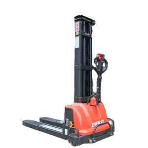 EverLIFT Brand 1t 1.3t 1.5t Self Laoding Stacker Portable Forklift Lift 1.3m 1.6m Van Use Truck Full Electric Lifter