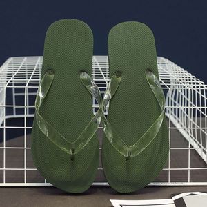 NY  Claquettes simples de couleur unie pour hommes, tongs d'été pour hommes, chaussures de plage antidérapantes - Product Image 3