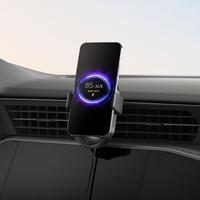 Pour Xiaomi, kit de chargeur de voiture sans fil 50W, version standard noire, support de téléphone de voiture à charge rapide