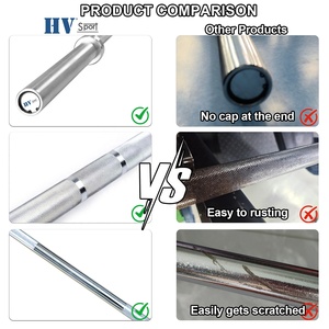 Barra de Pesas Cromada de Alta Resistencia para Levantamiento de Pesas, Barra de Acero de 2.2M y 20KG, la Más Vendida - Product Image 4