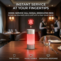 Kit de lampes de table sans fil portables pour la restauration, signalisation pour serveurs, 25 pièces/1 ensemble, idéal pour la décoration de bureau, les services hôteliers et les restaurants.