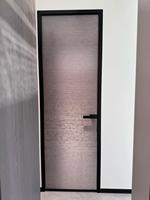 Porte battante en aluminium et verre pour commerce, porte d'entrée double à la française moderne pour vitrine
