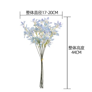 CallaFloral Ramo de Orquídeas Artificiales Azul Claro Hecho a Mano para Decoración de Bodas y Hogar - Product Image 4