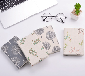 2025 personnalisé A5 carnet <span class=keywords><strong>de</strong></span> notes en lin à couverture rigide Journal fil <span class=keywords><strong>de</strong></span> papier couture reliure taille A5/A6 cuir style PU Pages vierges/lignées - Product Image 6