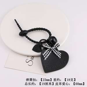 Llavero de Corazón de Cuero DIY Hecho a Mano, Accesorios de Material para Colgante de Bolso de Béisbol, Grabado en Relieve, Impresión, Resina Plástica de Alta Calidad - Product Image 4
