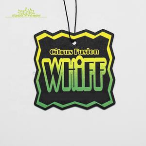 <span class=keywords><strong>D</strong></span>ésodorisant de voiture en papier personnalisé avec logo imprimé 2026 – Cadeau promotionnel classique en coton absorbant - Product Image 4