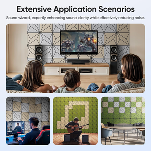 Panneau mural insonorisant moderne en feutre de polyester <span class=keywords><strong>Plaque</strong></span> rainurée conçue en usine fendue pour des entrepôts à discours améliorés - Product Image 6