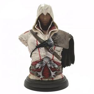 Bonita cara de resina figura de acción muñecas anime juego figuras asesino estatua - Product Image 2