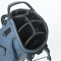 Sac de golf ASL de haute qualité, 6 compartiments, 14 voies, avec logo personnalisé, en cuir PU pour sac de golf
