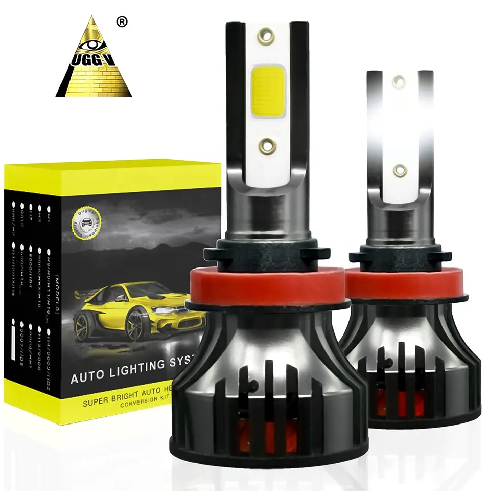 Precio de fábrica H3 Cob H13 Kit de conversión de faros LED Cars EV 72W 7200LM 24V 6000K Temperatura de color Aluminio CSP Aviator Fan