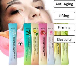 علامة خاصة 15 جم حمض الهيالورونيك الوردي 24 قيراط مسحوق الوجه الناعم للوجه قشر مرطب - Product Image 3