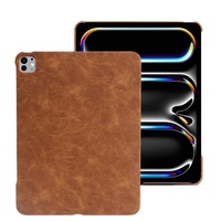 Nouveauté Coque arrière rigide en cuir PU personnalisée pour iPad Pro 11 pouces M5 M4 2026 2025 2024