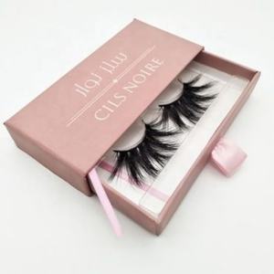 Boîte en papier carrée pour cils artificiels, vente en gros, bon marché, boîte en papier d'emballage pour faux cils noirs - Product Image 3