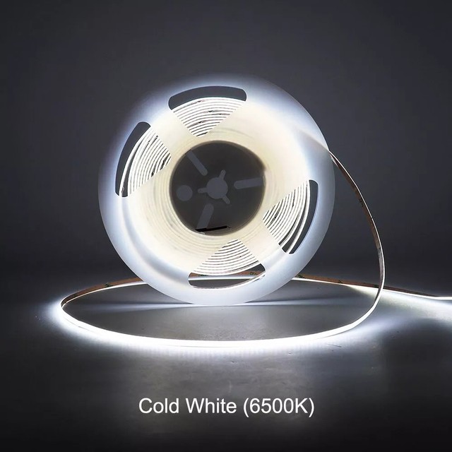 Hot Sale Ultra Narrow 3mm Flexible 5v 12v 24v Cob Led Strip Cri 95 Eye Care Free Cut Dimmable Adressable Cob Led Strip Light