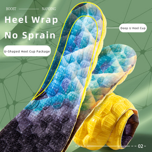 PU Foam Insole Stretch Breathable Deodorant Running Cushion Shock Absorption Sport <strong>Shoe</strong> Insert Insoles - Product Image 3