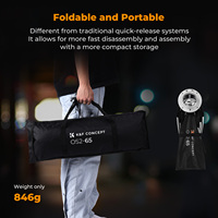 K&F Concept Boîte à lumière octogonale portable 65CM/90CM avec grille nid d'abeille et monture Bowens à dégagement rapide pour studio photo