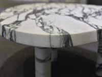 Table basse en marbre Calacatta Viola moderne UnionStone, forme irrégulière, faite à la main, en pierre naturelle, meubles de salon
