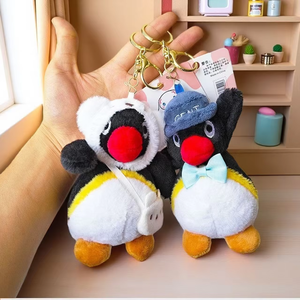 Internet Popular Cute and Adorable Little Penguin Plush <b>Toy</b> with PP Cotton Filling Unisex Pendant Keychain - Product Image 4
