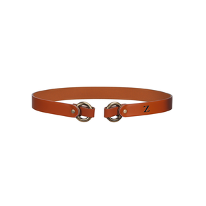 Cintura in Pelle PU con Doppio O-ring, Larghezza 3cm, Lunghezza 110cm, Cintura alla Moda per Donne e Uomini - Product Image 1
