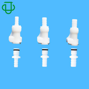 Acoplamientos de Conexión Rápida Unidireccionales Serie L, Plástico POM, Macho-Hembra, Rectos, Impermeables, 6.4-9.5mm, para Tuberías de Gas y Líquidos - Product Image 1