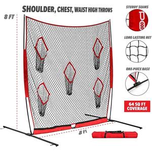 Filet <span class=keywords><strong>de</strong></span> lancer <span class=keywords><strong>pour</strong></span> entraîneur <span class=keywords><strong>de</strong></span> football TY-1006B Filet <span class=keywords><strong>de</strong></span> golf volant Filet <span class=keywords><strong>de</strong></span> football <span class=keywords><strong>de</strong></span> baseball avec 5 poches cibles - Product Image 3