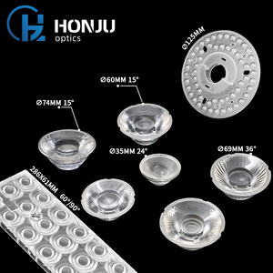 옥수수 속 광학 플라스틱 상업적인 프레넬 선형 집중시키는 단계 스포트라이트 사무실 침실 램프 실내 점화 Led 렌즈 - Product Image 1