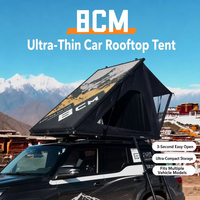 Hartschalen-Dachzelt 4x4 Aluminium Faltbares Auto-Dachzelt Schnellaufbau Wasserdichtes Campingzelt für SUV Offroad Overland