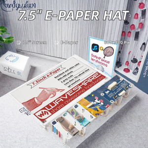 Дисплей Waveshare 7,5 дюйма E-Paper E-Ink HAT (B) для Raspberry <span class=keywords><strong>Pi</strong></span>, 800x480 пикселей, красный/черный/белый, трехцветный, поверхностный монтаж, SPI - Product Image 3