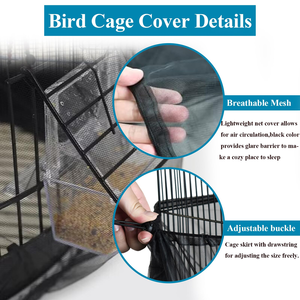 Villas pour oiseaux classiques haut de gamme multifonctionnelles et écologiques, cages à perroquets, enclos métalliques à boutons pour perruches – Vente directe usine - Product Image 4