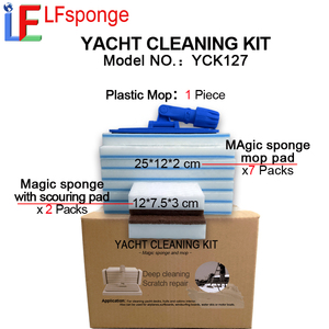 Kit de nettoyage <span class=keywords><strong>professionnel</strong></span> pour yacht, <span class=keywords><strong>éponge</strong></span> <span class=keywords><strong>magique</strong></span> pour lavage marin, brosse pour pont, entretien du bateau - Product Image 4