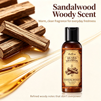 Shampooing pour barbe parfumé pour hommes, lavage nourrissant pour barbe, nettoyant anti-démangeaisons, produit de soin quotidien pour la barbe