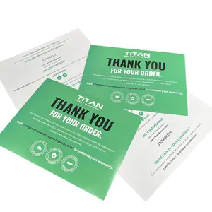 Shanli 맞춤형 특수 용지 GIFT 비즈니스 감사 카드 이름 카드 인쇄 헤더 카드